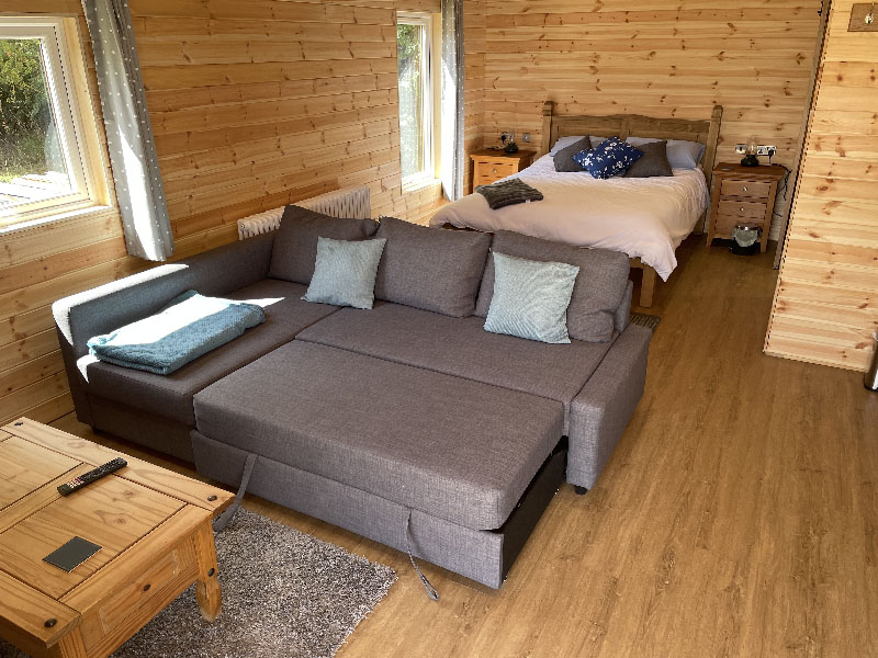 Glam lodge inside